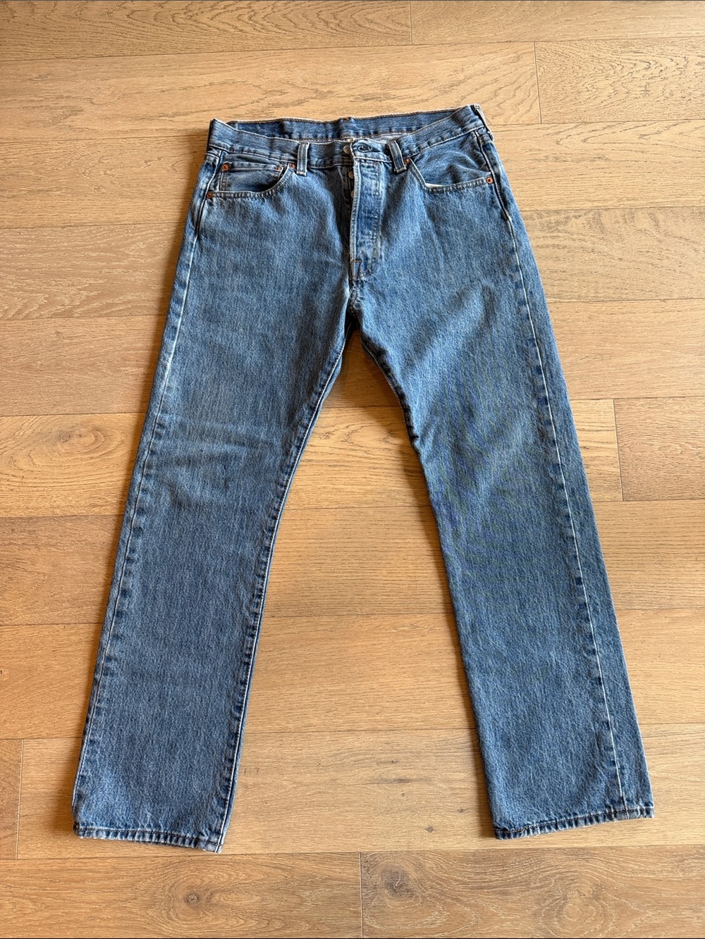 Levi's Straight Men's Medium Blue Denim Jeans